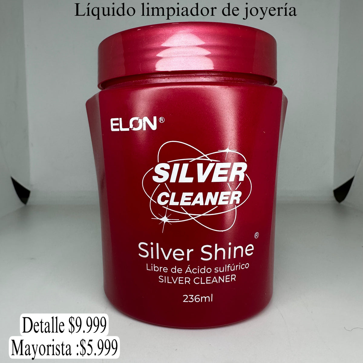 Líquido limpiado de joyería