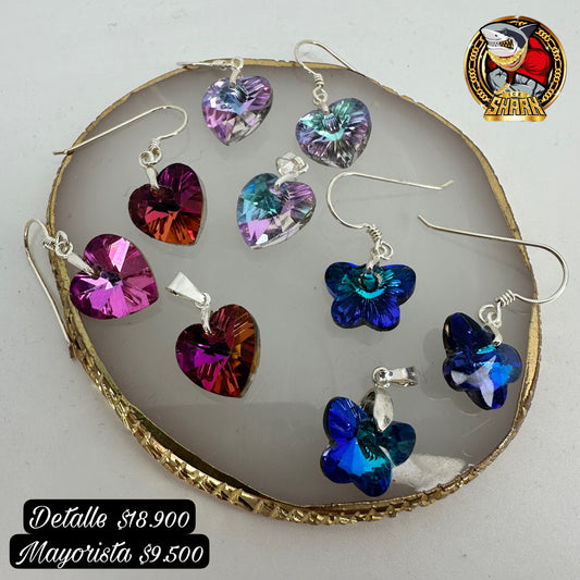 Conjunto Aros cristales