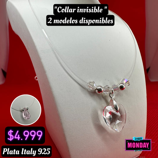 cadena Shoker  con corazon swaroski